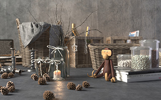 Redshift for C4D从0到1的渲染综合实战案例 Redshift室内渲染实战