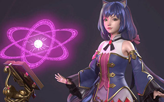 卡通美少女凯露三维静帧全流程案例教学（高清画质带素材）