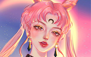 霓虹慕斯ipad头像插画课2020年11月完结（画质高清带笔刷）