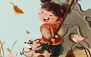 鱼雨桐商业插画国风典藏2020年1月（画质高清带素材）