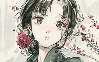 迟迟chichi水墨速写人物特训班2021年4月结课（画质清晰带素材）