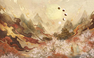 辰露丨古风国潮商业插画第7期2021年2月结课（高清画质带课件笔刷）