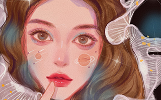 阿花丨水彩风少女头像团练综合班第2期2021年4月（高清画质带笔刷）