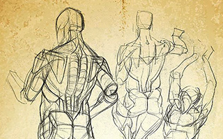 画画的春哥丨春哥四门：人体结构+结构造型+人体速写+人体分析2019年带资料包