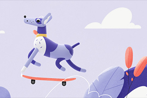 使用三渲二混合插图技术的MG循环动画 中文字幕【画质高清无素材】