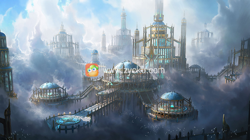 Kitbash3D elysium极乐世界神话天堂城堡全套模型