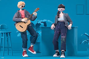 C4D+MD卡通角色建模绑定渲染教程（画质高清带素材）