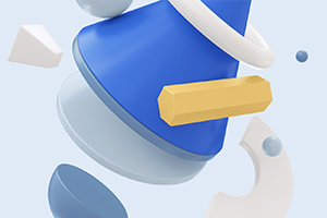 40个几何元素小场景3D Geometric Pack （OC渲染器一键渲染）