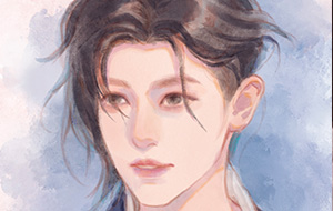 阿花丨水彩风男生头像插画课2022年1月（画质普通带笔刷）