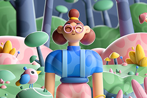 Cinema 4D：让有趣的3D插图栩栩如生（高清画质无素材）