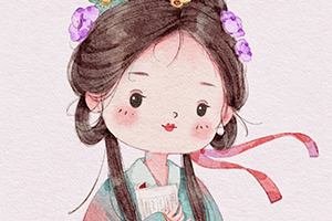 鱼小沫萌萌古风iPad插画课2022年（高清画质带笔刷）