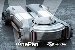 Onepen Blender汽车可视化教程（画质高清带素材）
