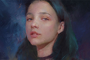 王程雨写实厚涂人物插画系统课2022年（画质清晰无素材）