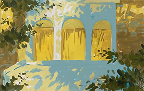 近上白映日系不透明水彩风景系统课第1期2022年（画质清晰无素材）