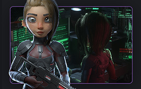 C4D OC角色设计实战全流程教程（高清画质带素材）