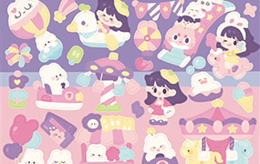 瓜瓜老师iPad创意贴纸插画课第3期（画质清晰无素材）