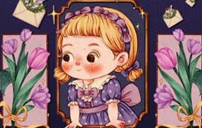 大红花iPad复古分镜式童话专题插画课（画质清晰无素材）