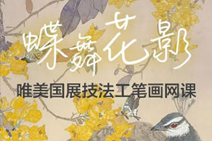 李海霞唯美国展技法工笔画孔雀三角梅2022年（高清画质无素材）