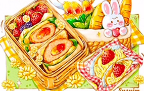 Susuim苏苏iPad水彩美食团练第6期2022年（高清画质带素材）