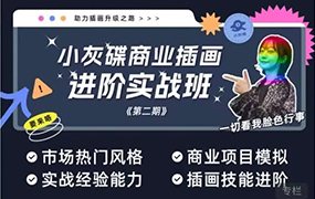 小灰碟商业插画进阶实战班第2期2023年（画质普通无素材）