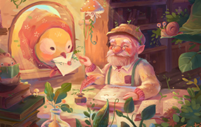 蓝贵莲插画训练营P1-P6 2023年（画质清晰带部分素材）