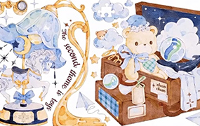 昭春落日ipad水彩胶带第3期2023年（画质清晰带素材笔刷）