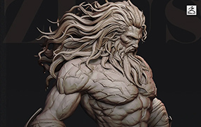 Zbrush专项造型团练课程一期（宙斯）2023年（超清画质无素材）