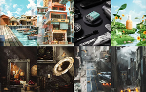 乙方C4D Octane建模渲染电商场景进阶合集（高清画质带素材）