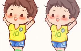 张大桃Q版iPad插画教程2023年（超清画质带笔刷）