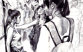 本杰明街头速写300张146节（画质清晰无素材）