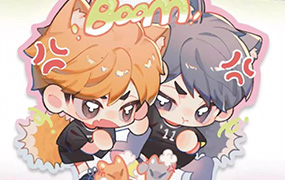 土味叉烧煲可爱Q版人物与色彩团练2024年（高清画质带课件笔刷）