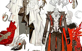 刘大狸子服饰设计立绘专项课2023年（画质清晰有素材）