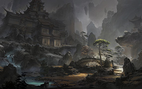 CZ老银五弦游戏影视场景概念设计2021年（高清画质带可见笔刷）