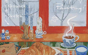 清粥茶画会2024手绘课水彩不透明水彩（画质清晰无素材）