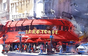 画画的肥龙烟火气街景水彩团练2023年（画质清晰带素材）