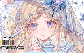 DK日系伪厚涂头像团练课2024年（高清画质带笔刷）