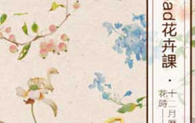 池汐iPad水彩花卉花时十二月历花2024年（画质清晰无素材）