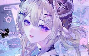 花崎iPad伪厚涂绚丽头像课第1期2024年（高清画质带课件笔刷）